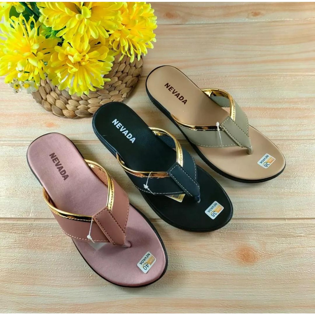 sandal wanita/sendal jepit wanita/sandal nevada terbaru