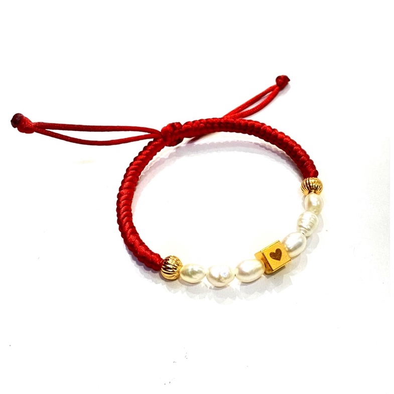 gelang tangan wanita//gelang mutiara air tawar asli//gelang serut