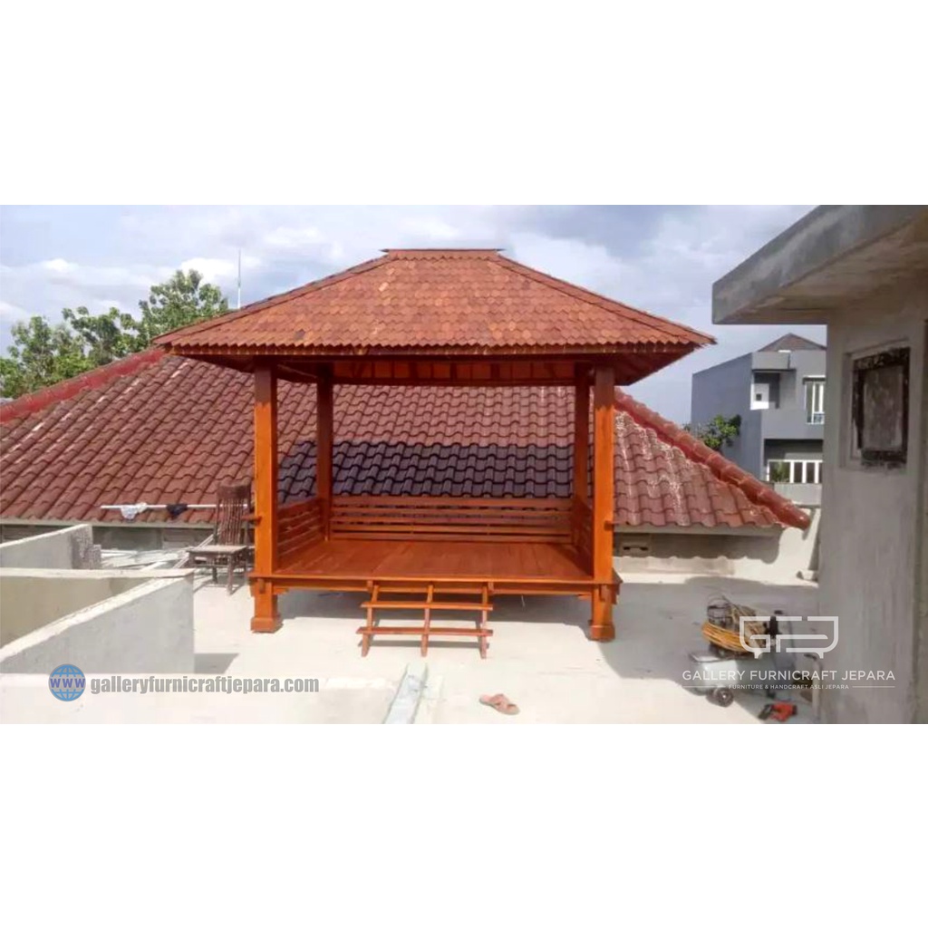 Gazebo Kayu Jati 3x2m