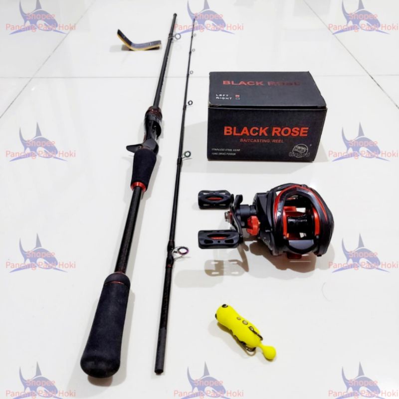 joran set BC oncak lynx cast + bc black rose bonus softfrog FREE PACKING PIPA