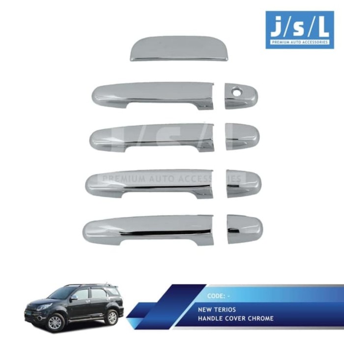 Cover handle pegangan pintu mobil rush/terios crome