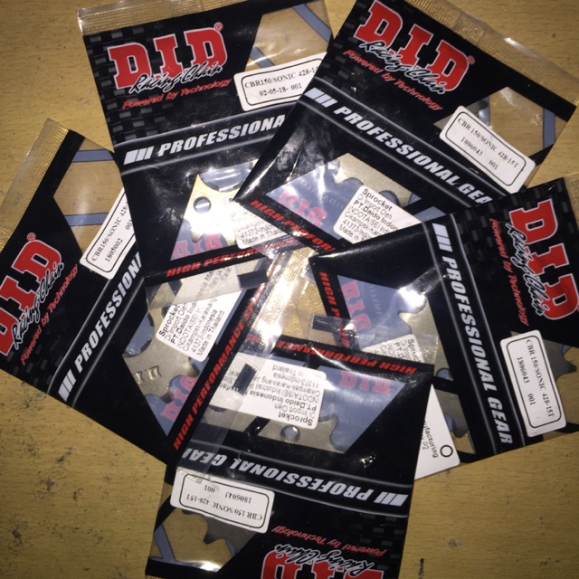 Gear DID (Depan) 428 MEGAPRO NMP VERZA CB150R CBR150 TIGER Size 13T - 16T