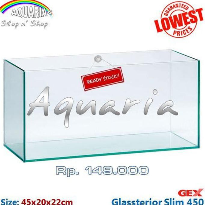 dipesan GEX Glassterior Slim 450 Aquarium unggulan