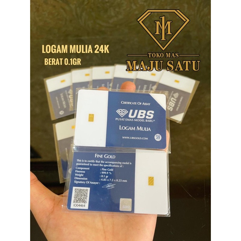 LOGAM MULIA UBS 0.100 GRAM ( LM UBS ) PRESS (TERBARU 2021)