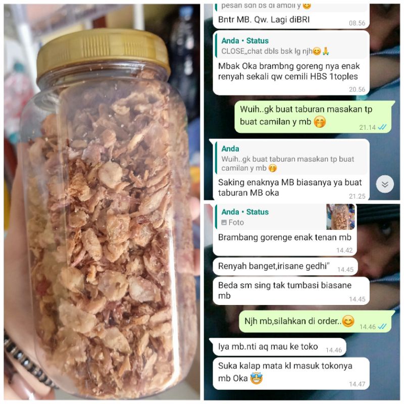 

BRAMBANG GORENG KEMASAN TOPLES