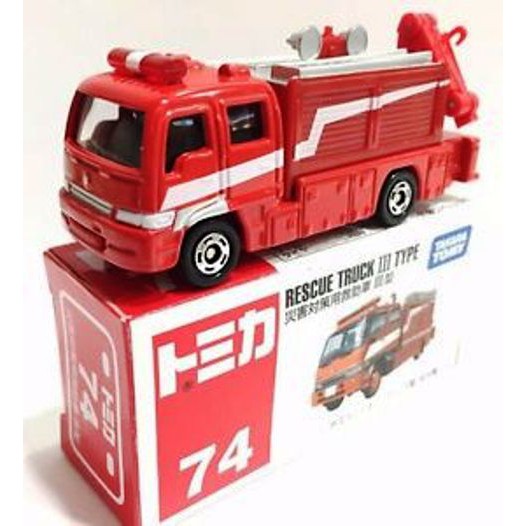 Tomica No 74 Diecast Miniatur Mobil Truk RESQUE TRUCK III TYPE Diecast Truk Takara Tomy Harga Murah
