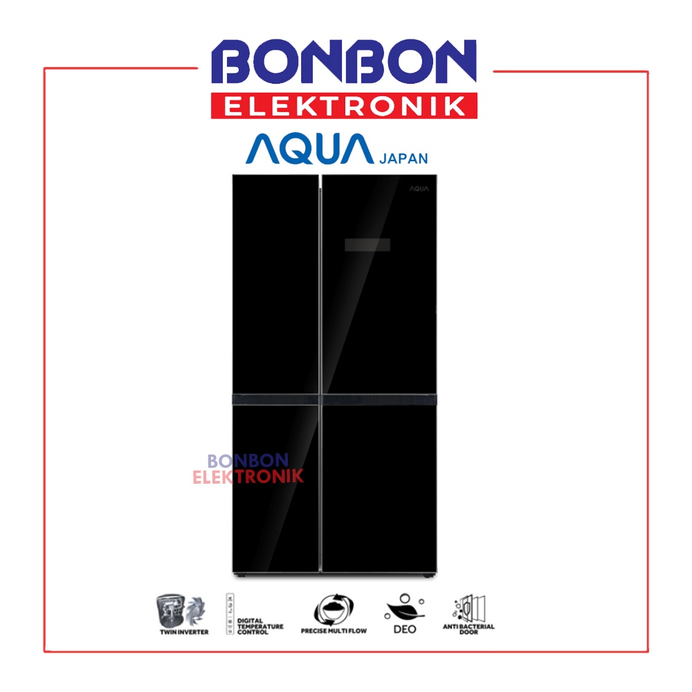 AQUA Kulkas 2 Pintu Side by Side Inverter AQR-575IG PB / AQR 575IGPB