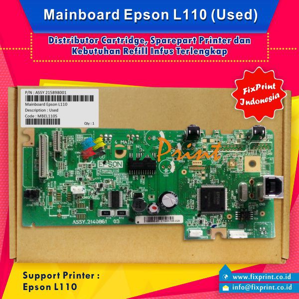 Mainboard Motherboard Printer Epson L110, Mainboard L110, Logic Board Epson L110