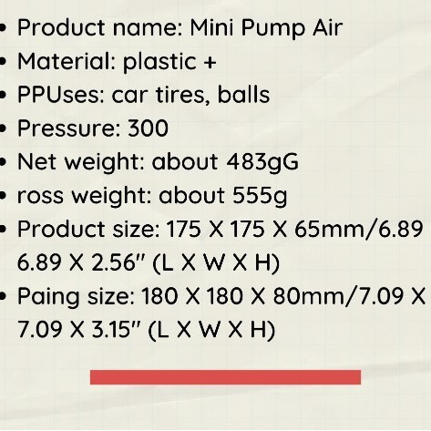 FLEXIBLE AIR COMPRESSOR PUMP TLID