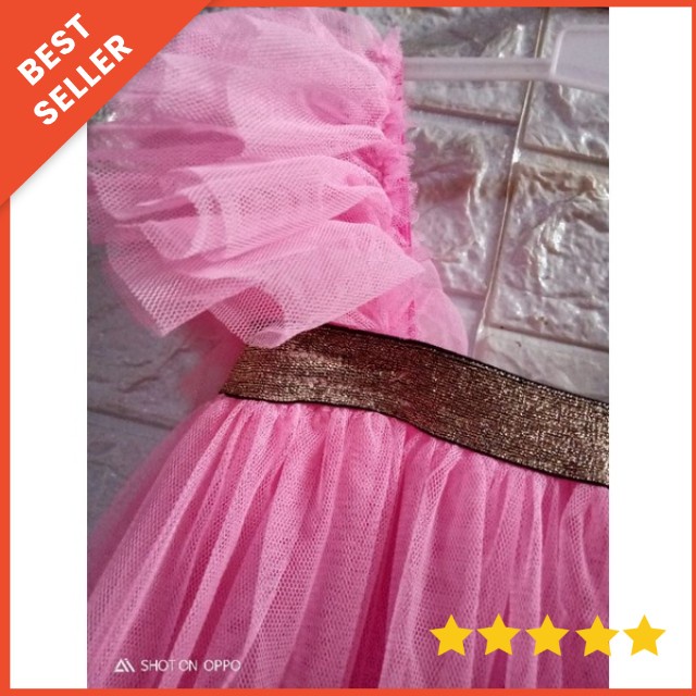 DRESS TUTU  PRINCESS CANTIK 2-7 TAHUN GRATIS BANDO / DRESS TUTU ANAK GAMAR / GAUN PESTA ANAK PREMIUM