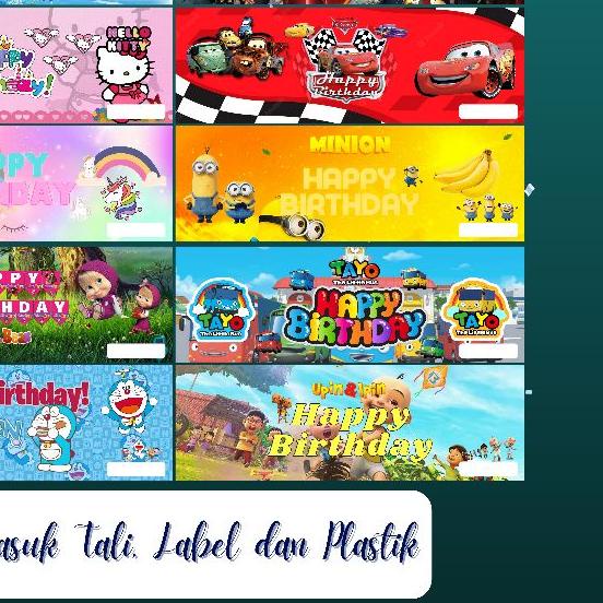 

♞ [100Psg] Plastik Label Ulang Tahun dan Label Lebaran Plastik idul Fitri Murah Peluang Bisnis Amplop Lebaran ☎