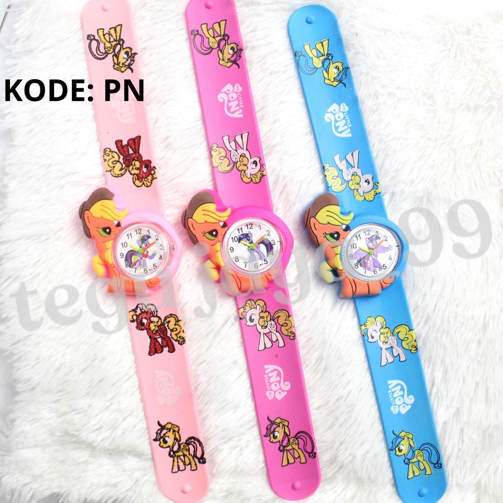 JAM TANGAN CEPLOK KARAKTER KARTUN FASHION ANAK PEREMPUAN