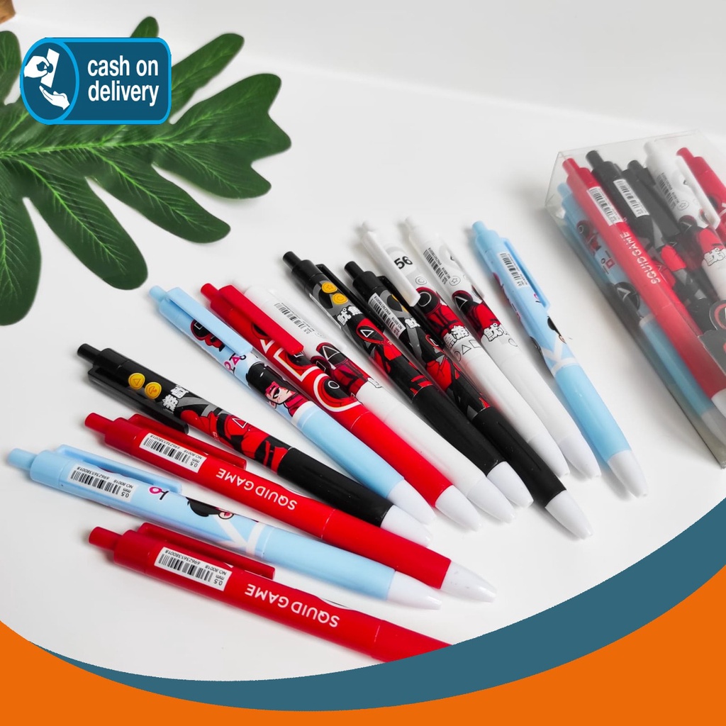 

PEN MEKANIK SQUID GAME PENA CETEK BOLPEN PULPEN MURAH