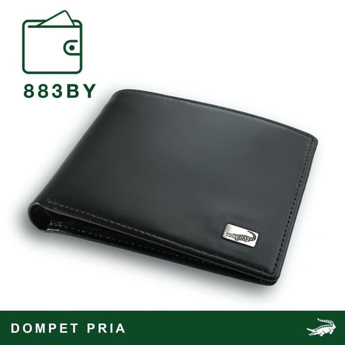 883By Dompet Pria Men Wallet Leather Kulit Crocodile Original - Hitam