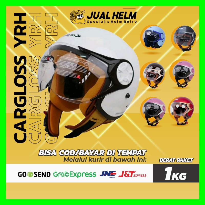 Helm Retro Cargloss Original YRH Hijab SNI