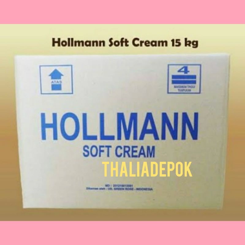 

HOLLMAN SOFT CREAM / MENTEGA PUTIH 15KG DALAM KARTON, CAMPURAN MAKANAN/CAKE/KUE DLL