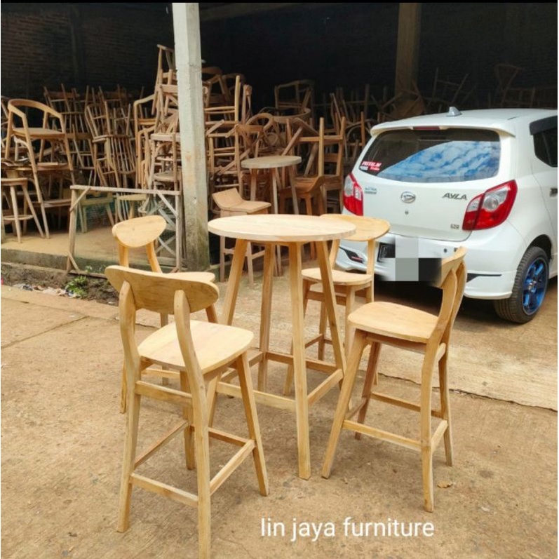 Kursi bar jati, kursi bar tinggi kayu jati berkualitas