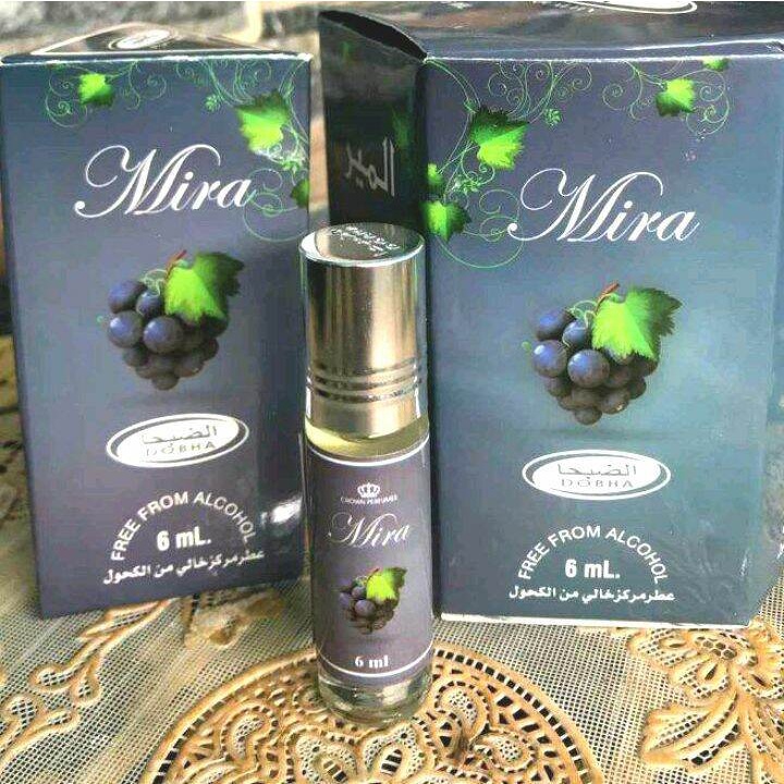 MIRA ANGGUR / GRAPE Parfum DOBHA Kemasan 6ml Minyak Wangi Roll On Non Alkohol