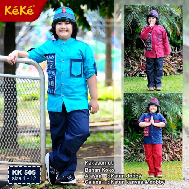 Kekesumut KK 505 Baju BUsana Muslim koko anak Laki Laki Kekesumut KK 505 Baju BUsana Muslim koko anak Laki Laki