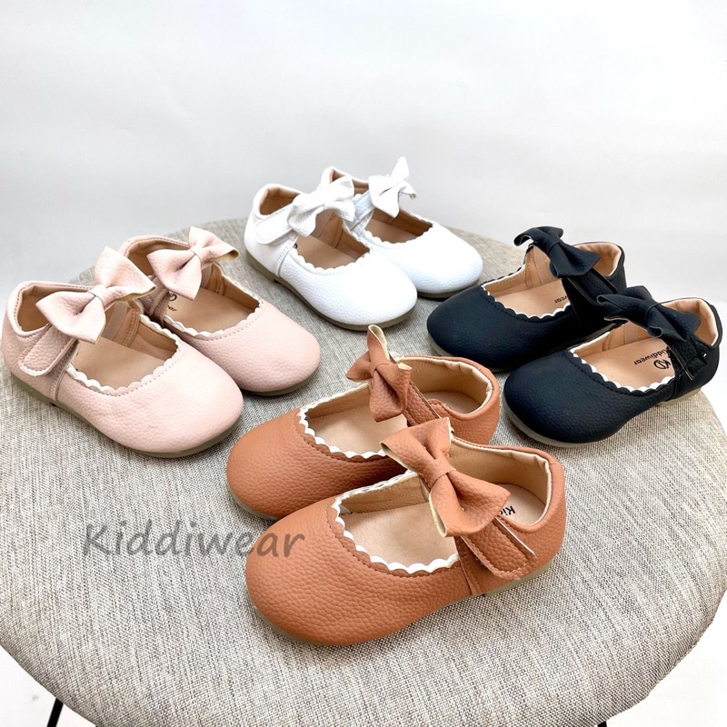 (Kiddiwear) Sepatu Sandal Flat Anak / Sepatu Sandal Selop Anak Cewe  Casual  Import Usia 1-5 Tahun MBK100