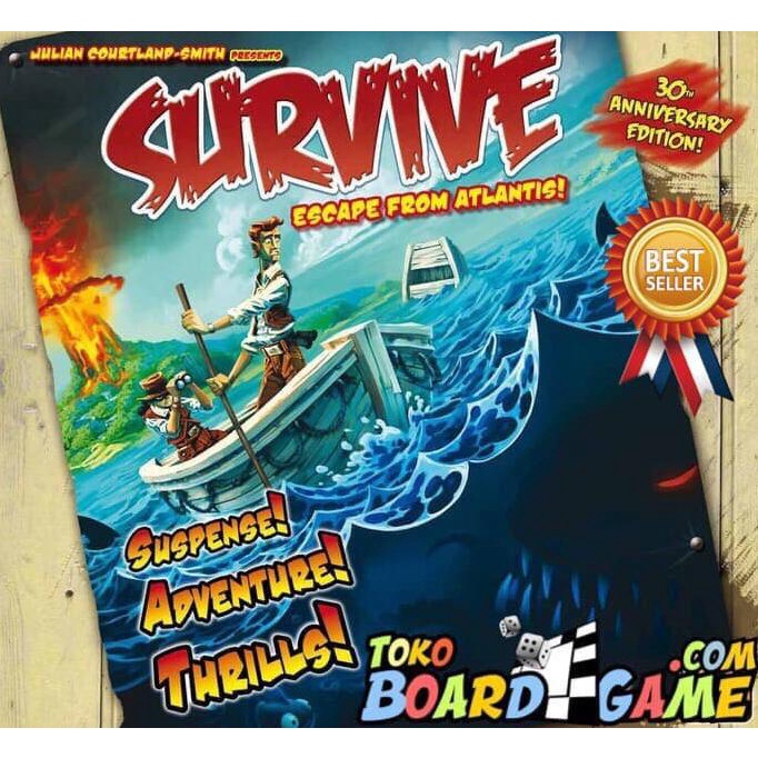 Survive Escape From Atlantis 30th Anniversary Edition Board Game