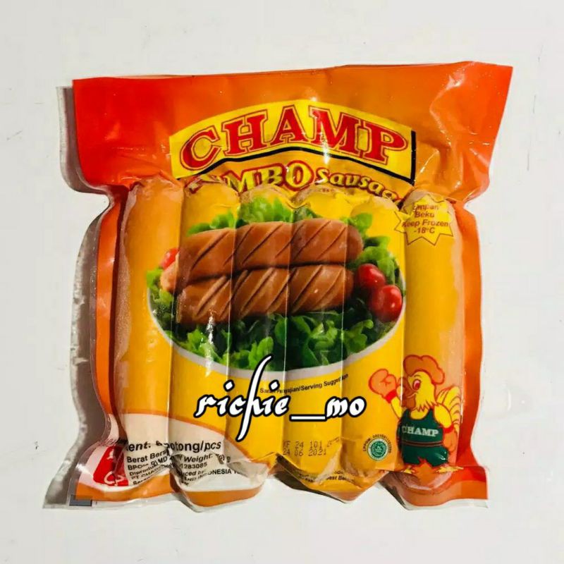 

Champ Sosis Jumbo isi 6 Pcs 500gr/ Sosis Ayam Jumbo