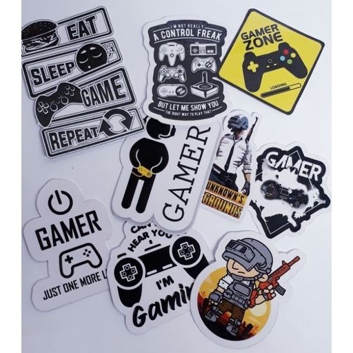 

Sticker Gaming Gamer Zone Eat Sleep Game Repeat Stiker Murah