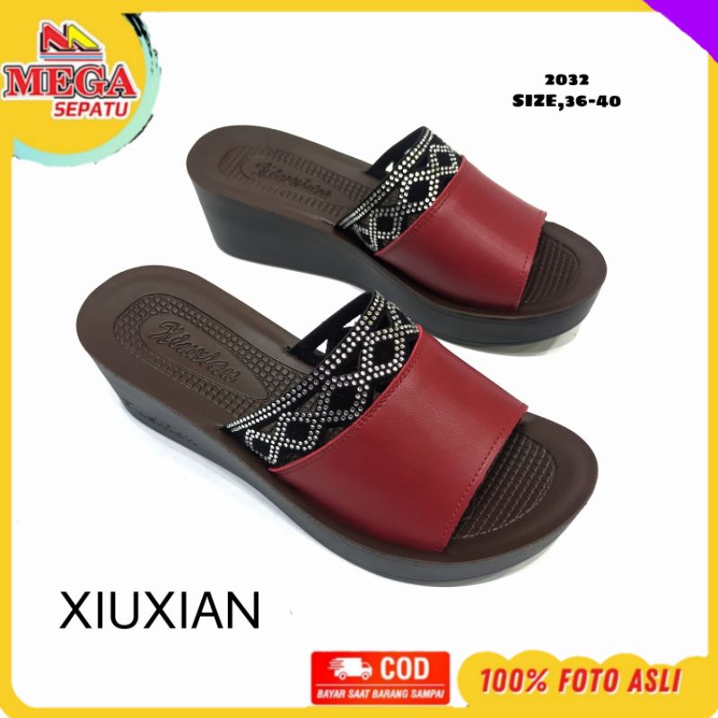 SANDAL WANITA TERBARU NYAMAN XIUXIAN 2032 RED