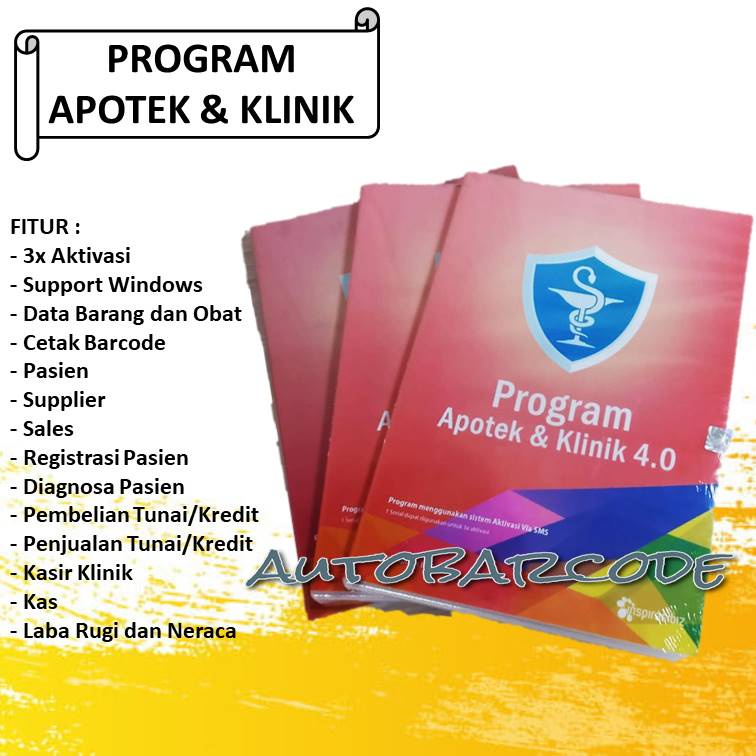 SOFWARE PROGRAM APOTEK DAN KLINIK 4.0 ORIGINAL VERSI TERBARU