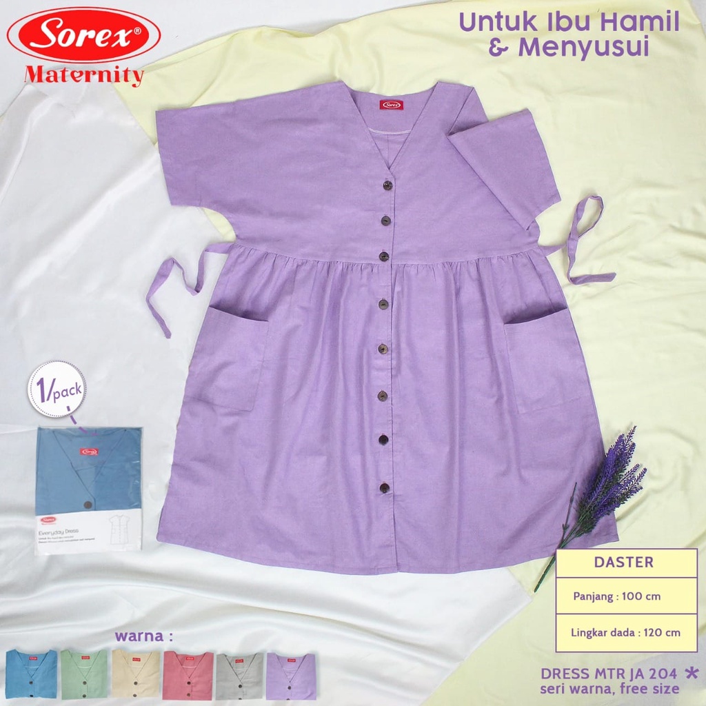 SOREX DRESS MATERNITY / Daster Untuk Ibu Hamil dan Menyusui - Katun - FREESIZE JA 203 / JA 204