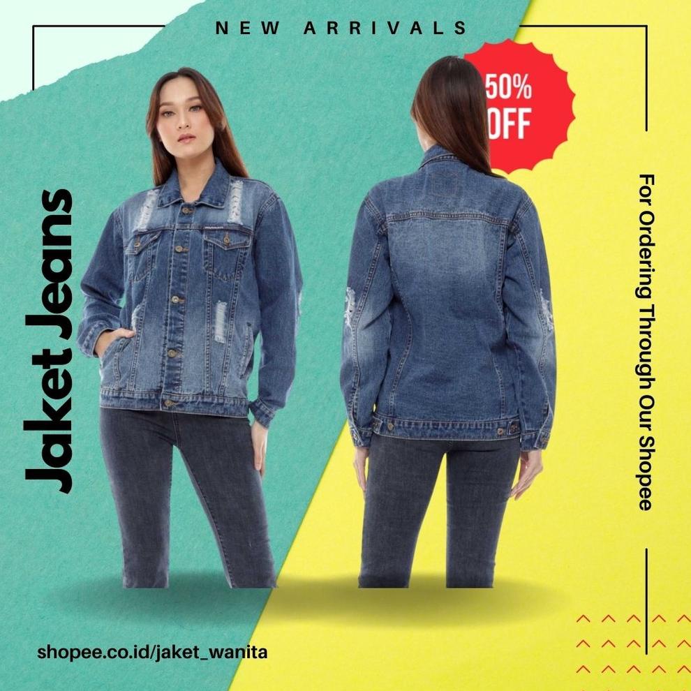 {DRN.19Au22ᴮ} Jaket Jeans / Varsity Jacket / Jaket Jacket Jeans Varsity Versity Baseball Jacket Cewe