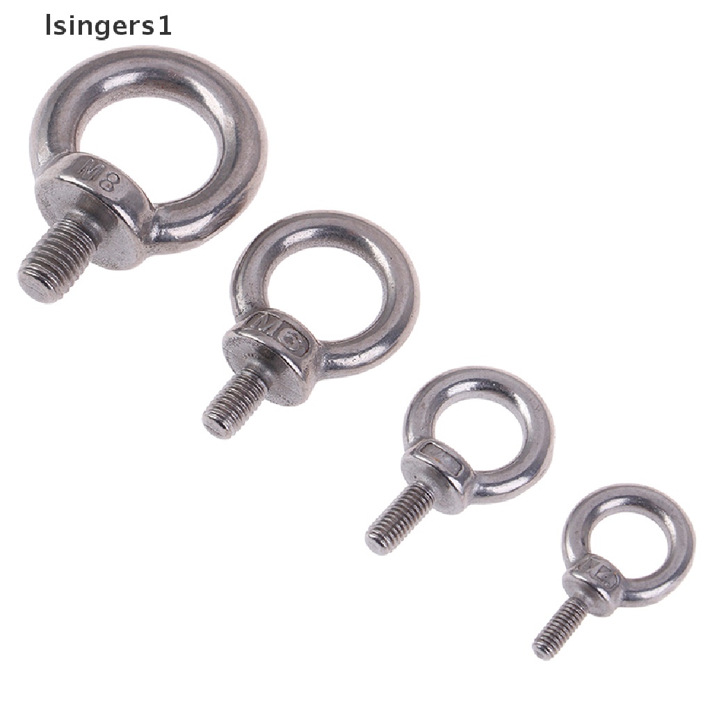(lsingers1) 1pc Skrup Eyebolt Bahan Stainless Steel 304