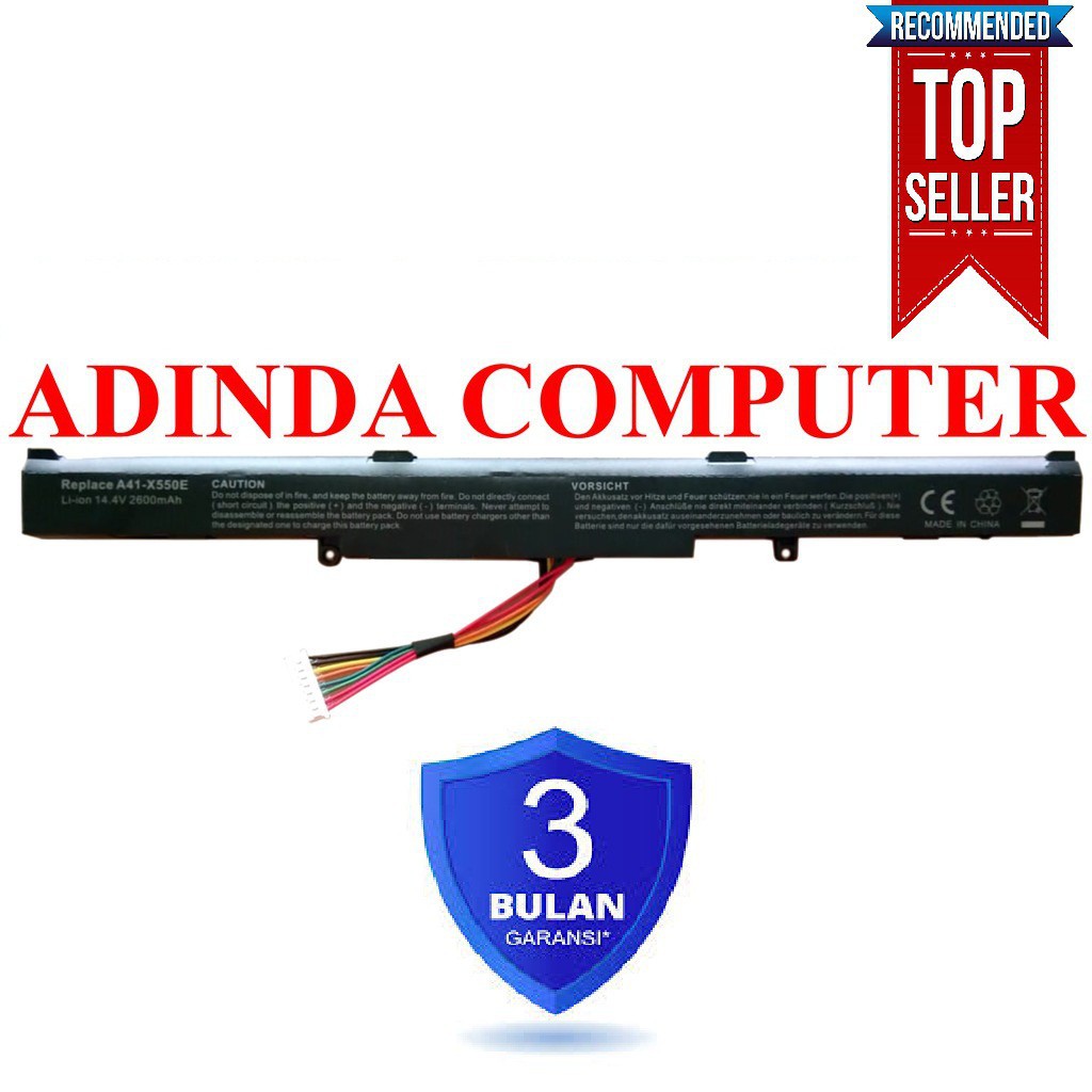 Baterai Asus X450J  X550 X550Z X550ZE A41-X550E OEM