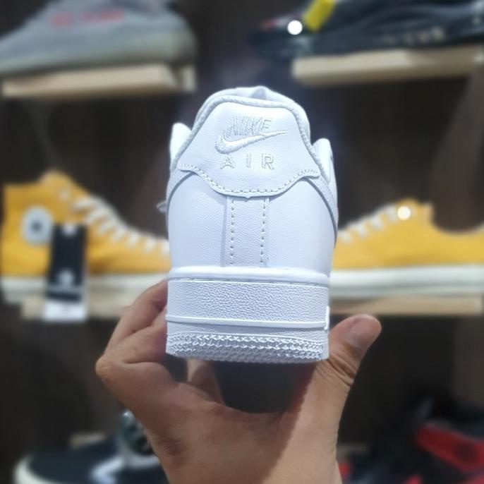 Terbaik Original Nike Air Force 1 Low Triple White 100% Ua Bnib - Putih, 36