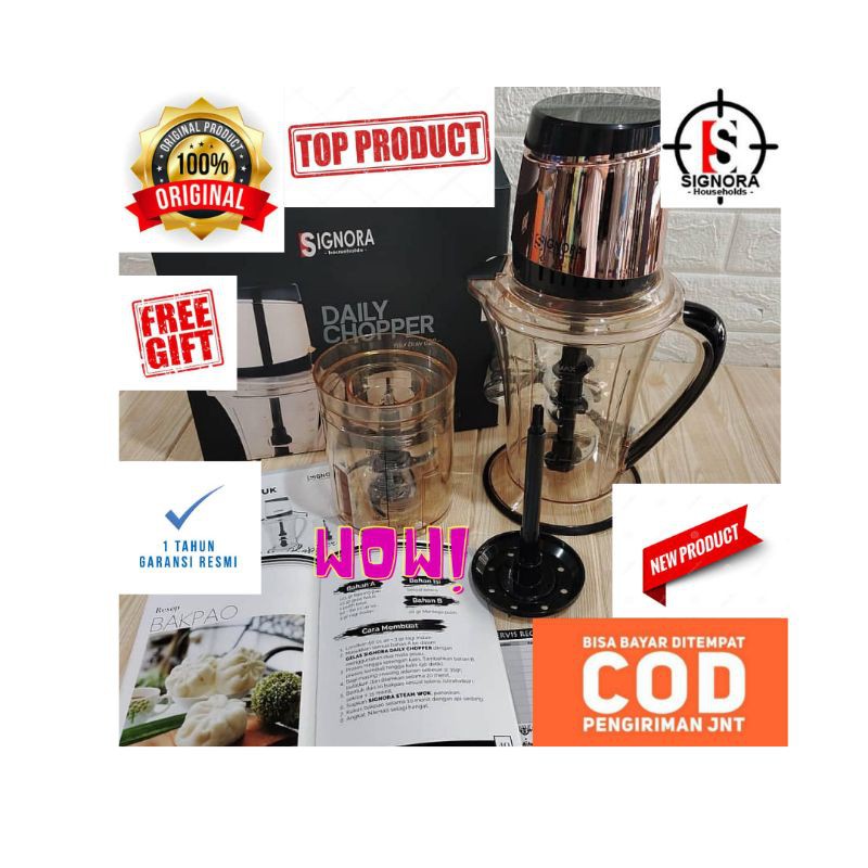 Chopper blender alat dapur blender daging signora dayli chopper signora