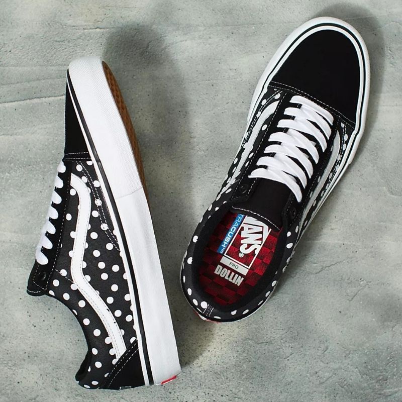 vans old skool polka dot