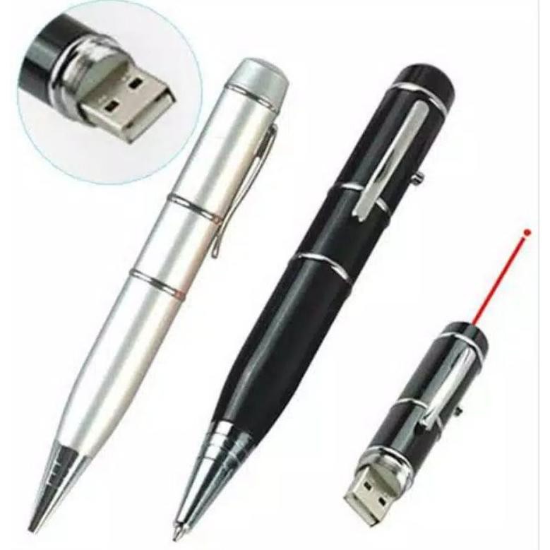 

Flashdisk Pulpen Multi Fungsi 3 In 1 Pen Flashdisk 32GB Laser Pointer Pena Ballpoint Multiguna (KODE