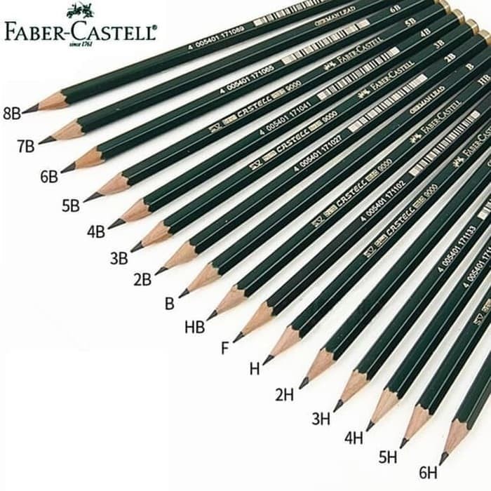 

Faber-Castell Pensil Castell 9000 Varian B, 2B, 3B, 4B, 5B, 6B, 7B, 8B