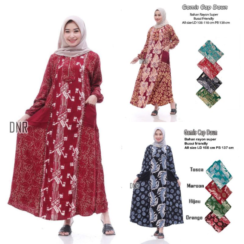 LONGDRESS BATIK / DASTER CAP ASLI PEKALONGAN / BUSUI FRIENDLY