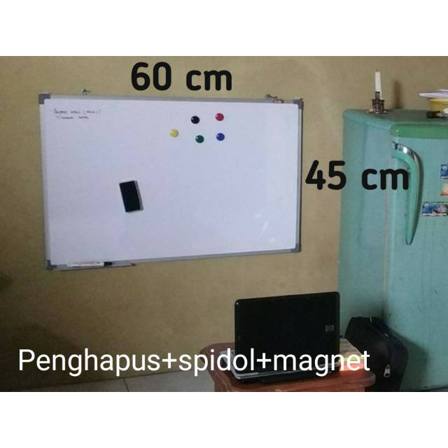 Paket Whiteboard +spidol+ magnet+Penghapus