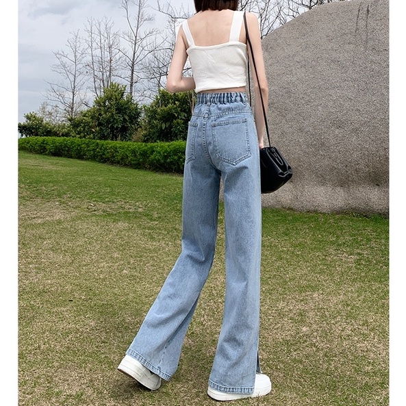 【SALE】Korean Casual Split Long pants Jeans Celana Panjang Jeans  Belah Samping  2150 (S/M/L)