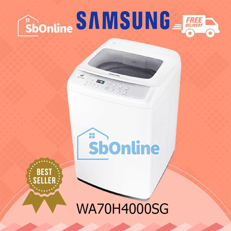 SAMSUNG Mesin Cuci Top Loading 7 Kg - WA70H4000SG