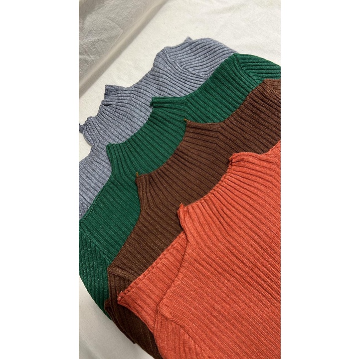 ASOKA Inner Rajut Aisha Hijab Baju Dalaman Turtleneck Knit Manset