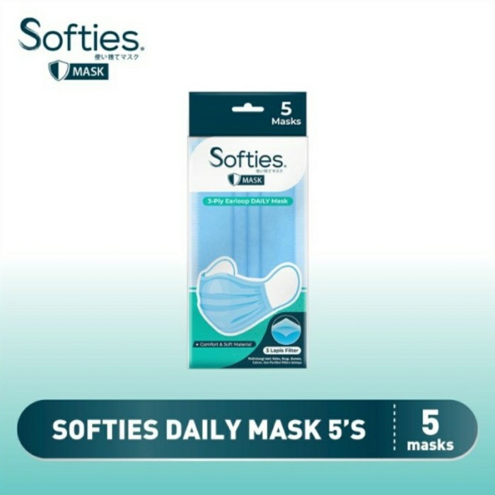 New Softies Masker Earlop Lembut dan Nyaman isi 5pc