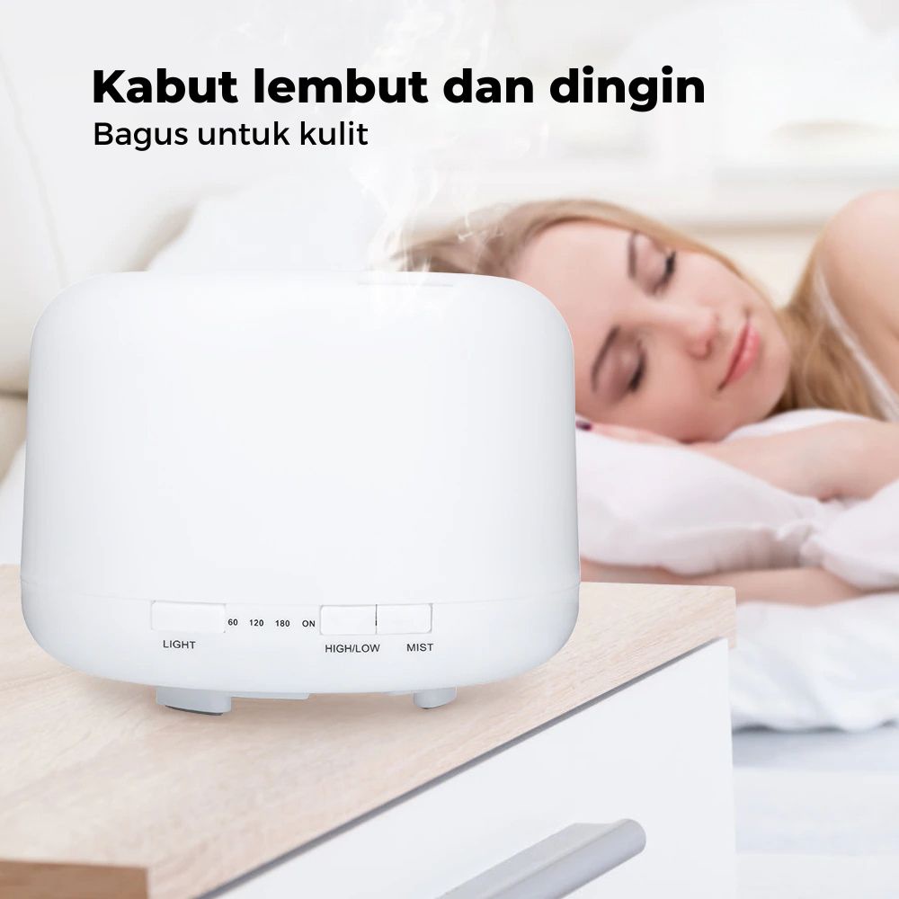GRATIS EMAS Humidifier Pengharum ruangan Elektrik 7 LED With Remote Control 300ml