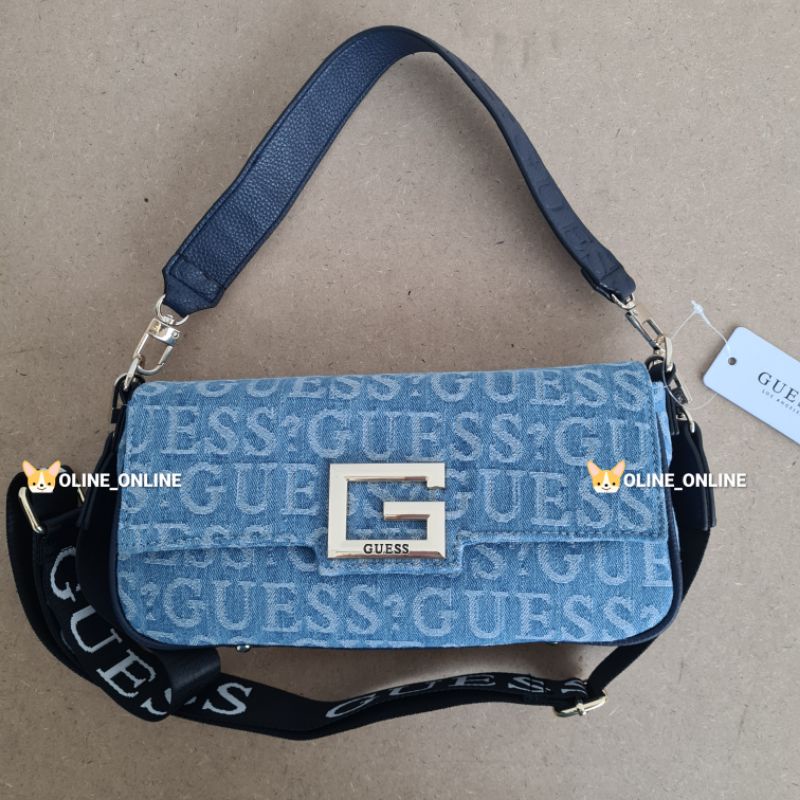 tas gs brightside ada tali panjang guess crossbody top handle multiway bag