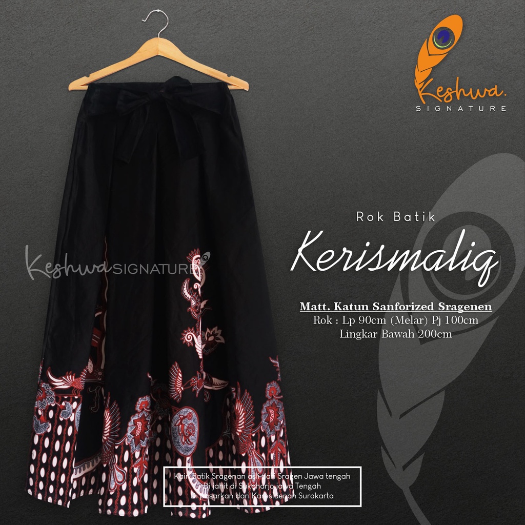 ROK BATIK ALUSAN SINARAN LANNA BAWAHAN BATIK WANITA TERKINI ORI KESHWA MURAH ORIGINAL REALPICT-Kerismaliq