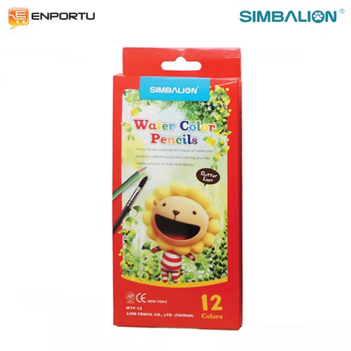 

Simbalion Water Color Pencil - Pensil Warna 12 Colors WTP 12A