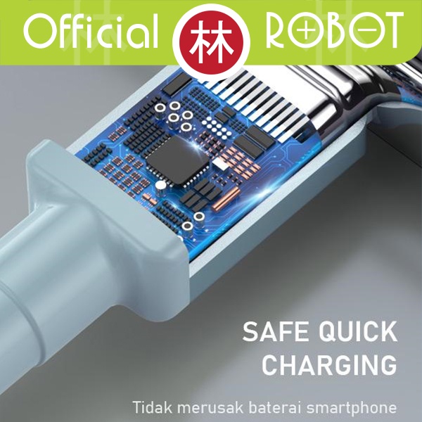 Robot RSC100 USB-C Kabel Data Cable Type C 1M 3A Braided Cable