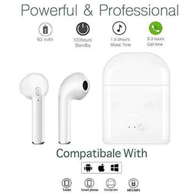 Headset i7S Sepasang Wireless Bluetooth Stereo With Charging Headset Bluetooth Sepasang